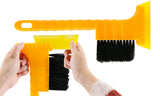 2-in-1 Ice Scraper with Brush for Car Windshield Snow Remove Frost Broom Cleaner