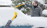 2-in-1 Ice Scraper with Brush for Car Windshield Snow Remove Frost Broom Cleaner