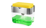 2 in 1 Kitchen Soap Pump Dispenser & Sponge Holder