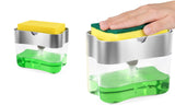 2 in 1 Kitchen Soap Pump Dispenser & Sponge Holder