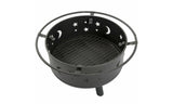 30in Round Star Moon Fire Pit with Cover Poker and Screen
