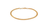 18K Gold Plated Thin Cuban Link Anklet