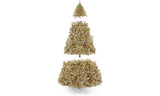 6ft Artificial Champagne Gold Tinsel Christmas Tree