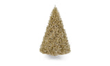 6ft Artificial Champagne Gold Tinsel Christmas Tree