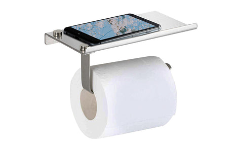 Toilet Paper Holder with Shelf