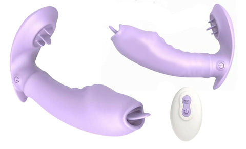 Wearable G-Spot Clitoris Vibrator Dildo Massager Adult Sex Toy