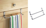 Stainless Steel Kitchen Over Door Towel Rack Hanger Holder