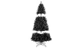 6ft Artificial Black Christmas Tree