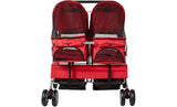Double Twin Pet Stroller Folding Dog Cat Carrier Travel Cart