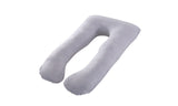 Soft Velvet Contoured U Shape Maternity Pregnancy Body Pillow