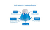 Volcano Erupt Microwave Oven Cleaner Steam Clean Kitchen Gadget Cleaning Tool