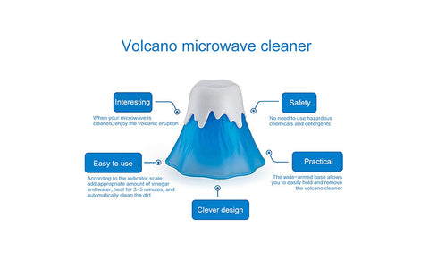 Volcano Erupt Microwave Oven Cleaner Steam Clean Kitchen Gadget