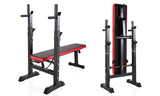 Adjustable Folding Weight Bench With Rack