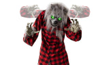 5ft Animatronic Werewolf Halloween Decor