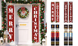 Christmas Door Banners Porch Sign Decoration